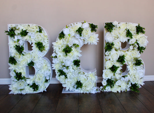 Floral Block Letters